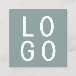 ELEGANT MINIMALISTISCH TEMPLATE DESIGN LOGO SAGE G QUADRATISCHE VISITENKARTE