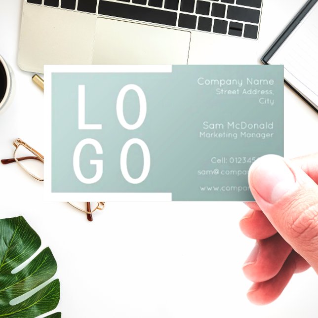 ELEGANT MINIMALISTISCH TEMPLATE DESIGN LOGO SAGE G VISITENKARTE (Von Creator hochgeladen)