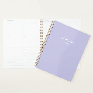 Elegant Misty Lilac Personalisiert Name - Planer