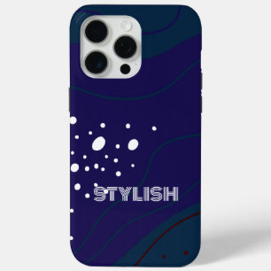 Elegant & modern blau & weiß Case-Mate iPhone hülle