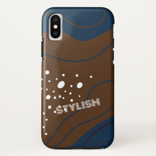 Elegant & Modern Blau & Weiß  Case-Mate iPhone Hülle