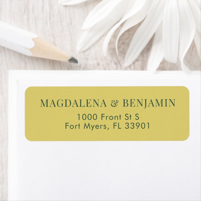Elegant Modern Bold Citrus Yellow and Olive Green (Insitu)