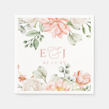 Elegant Modern Botanical Blush Pink Floral Wedding