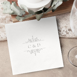 Elegant modern classic vintage wedding monogram
