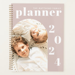Elegant Modern Custom Family Foto 2023 Kalender Planer