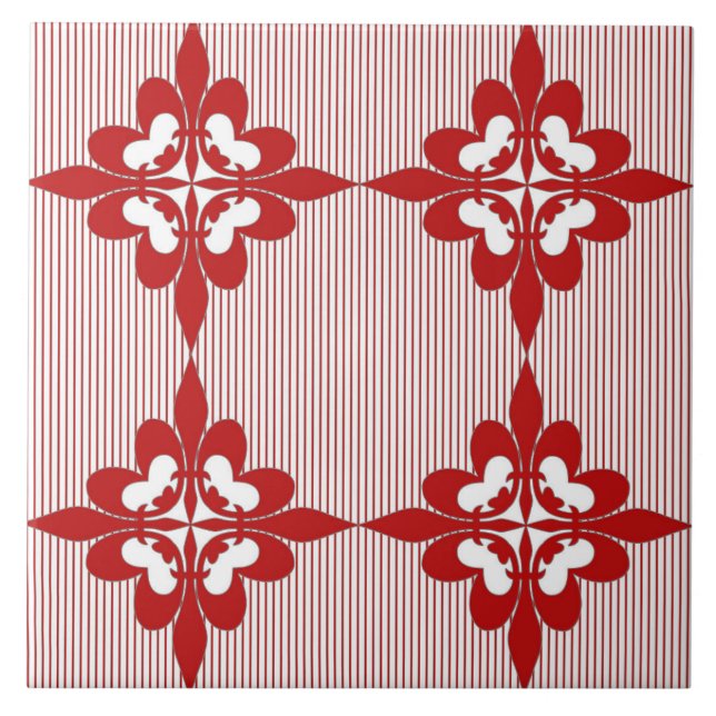 Elegant, modern, dekorativ, bordeauxfarben, weiß fliese (Vorderseite)