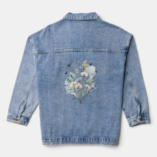 Elegant Modern Einfach Benutzerdefiniert Fügen Sie Jeansjacke