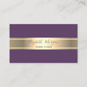 Elegant modern, einfach, minimalistisch, Goldstrei Visitenkarte