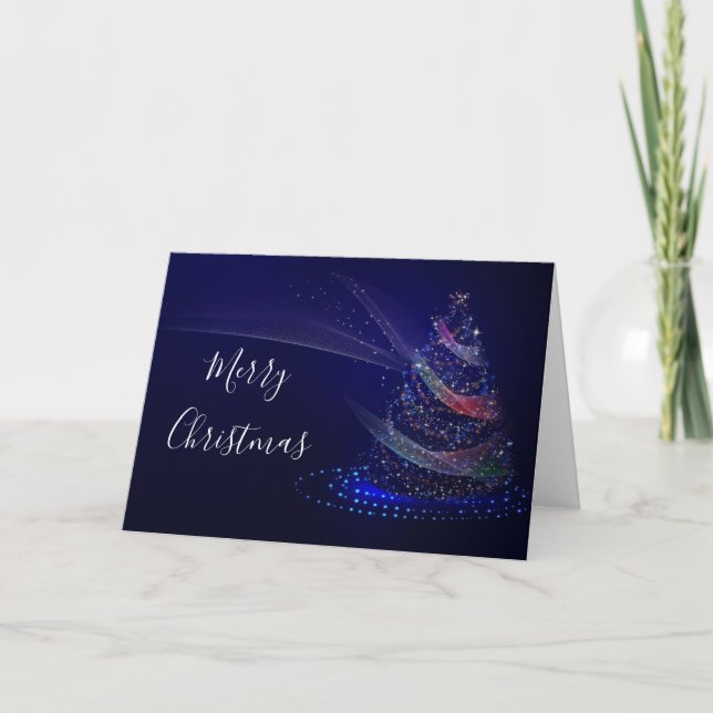Elegant & modern frohe Weihnachten Karte (Vorderseite)