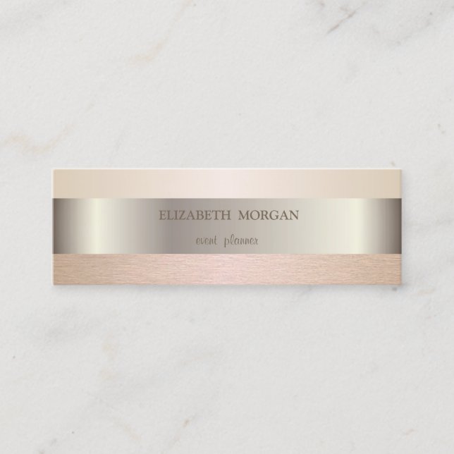 Elegant modern gestylt mini visitenkarte (Vorderseite)