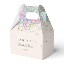 Elegant Modern Glitzer Brautparty Geschenkscha