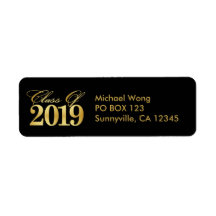 Elegant & Modern Gold Class of 2019 Abschluss