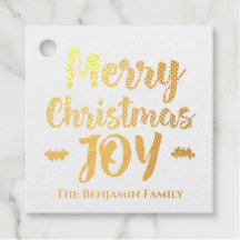 Elegant Modern Gold Frohe Weihnachten personalisie