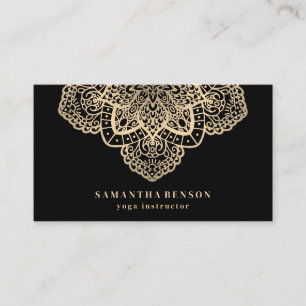 Elegant Modern Gold Lotus Logo Stilvoll aus Kupfer Visitenkarte