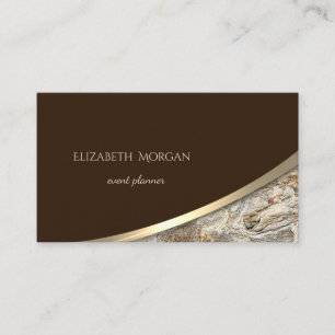 Elegant Modern , Gold, Marmor Stein Visitenkarte