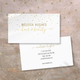 Elegant Modern Gold Stars Stilvolle Skripte Visitenkarte