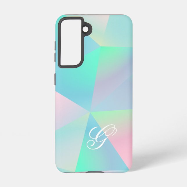 Elegant Modern Initial Samsung Galaxy Hülle (Rückseite)