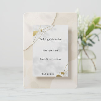 Elegant Modern Invitation Card Minimal Luxury Even Einladung