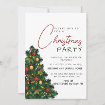 Elegant Modern Joy Christmas Party