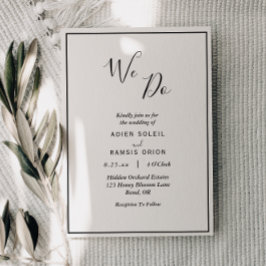 Elegant modern machen wir Hochzeitseinladung Einladung