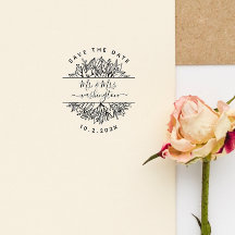 Elegant Modern Mr. & Mrs Save the Date Blume