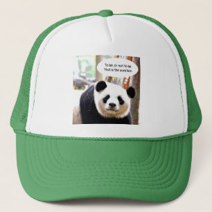 Elegant Modern Panda Bear Shakespeare Quote Truckerkappe