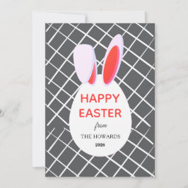 Elegant Modern Patterns Happy Easter Photo Feiertagskarte