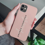 Elegant modern Personalisiert mit Name Monogram Case-Mate iPhone 14 Hülle<br><div class="desc">Erhöhen Sie Ihren iPhone-Schutz mit unserem eleganten, modernen Personalisiert mit Name Monogram Case-Mate iPhone Case. Dieses sorgfältig gestaltete Gehäuse verbindet moderne Ästhetik mit einer personalisierten Touch und ist somit eine stilvolle und schützende Ergänzung zu Ihrem mobilen Gerät. Dieses iPhone-Gehäuse mit Ihrem Namen und einem Monogramm verleiht Ihrem Smartphone eine Touch...</div>