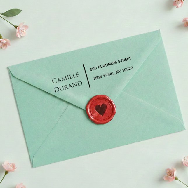Elegant Modern Script Return Address  Permastempel (Von Creator hochgeladen)