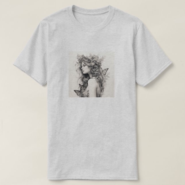 Elegant Modern Simple Custom Add Your Own photo T-Shirt (Design vorne)