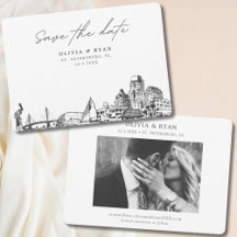 Elegant Modern St. Petersburg Save the Date