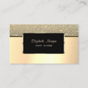 Elegant Modern Stylisch, Falsches Gold Glitter Visitenkarte
