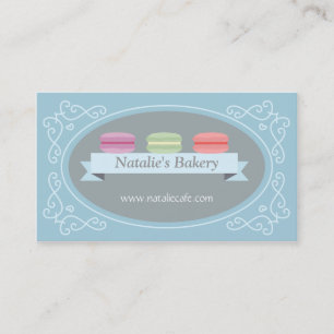 Elegant, Modern, Süßes Macaron, Bäckerei, Konditor Visitenkarte