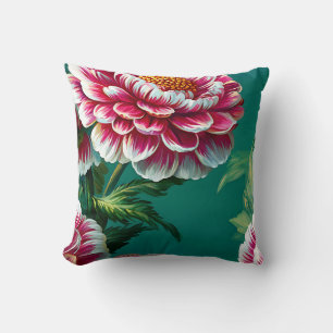 Elegant Modern Trendig Stylisch Rosa Weiß Blumig Kissen