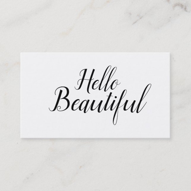 Elegant Modern Trendy Makeup Artist / Hair Stylist Visitenkarte (Vorderseite)