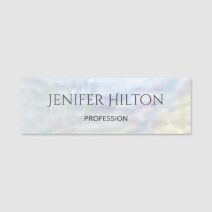 Elegant, modern und chic holografisch namensschild
