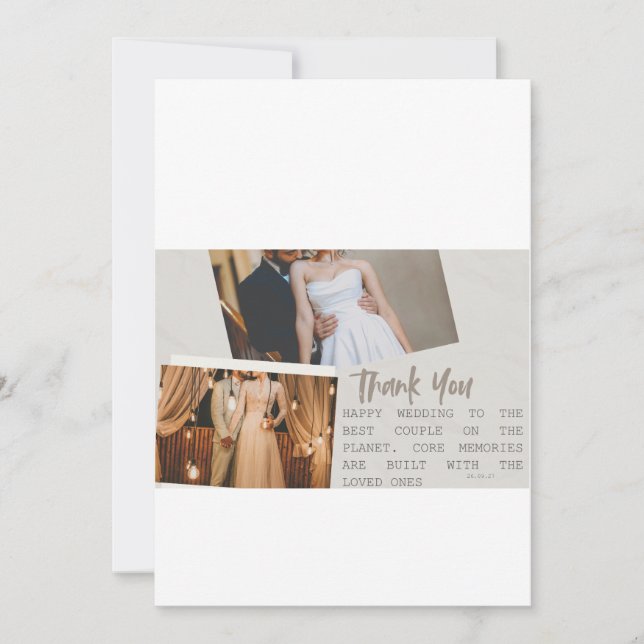 Elegant modern wedding invitation cards (Devant)