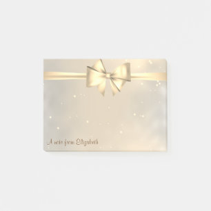 Elegant Modern Weiblich, Goldener Bogen - Personal Post-it Klebezettel