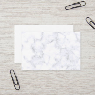 Elegant Modern White Marble Visitenkarte