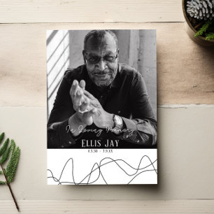 elegant   Moderne Beerdigung   Einladung