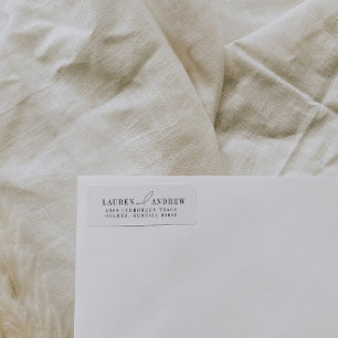 Élégant moderne Étiquettes d'adresse de retour