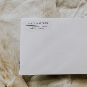 Élégant moderne Étiquettes d'adresse de retour