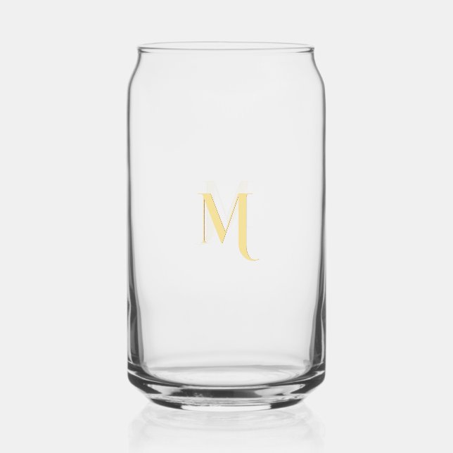 Élégant Moderne Faux Monogramme Script Doré Chic (Recto)