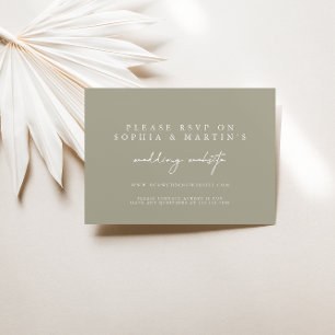 Elégant moderne gris RSVP site Mariage en ligne