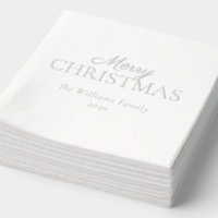 Élégant moderne Joyeux Noël Simple Fête Argent