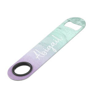 Elégant moderne ombre violet & menthe parties scin
