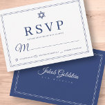 Elegant Moderne schlichte Klassik Bar Mitzvah RSVP Karte<br><div class="desc">Besteht aus einfachen geraden Rahmen mit klassischem kursiven Drehbuch und Serifentypografie in Cassis und Weiß. Diese Elemente sind einfach,  zeitlos und klassisch. Dieses wurde von Select Party Supplies entworfen,  exklusiv für Zazzle. Abrufbar unter: http://www.zazzle.com/store/selectpartysupplies</div>