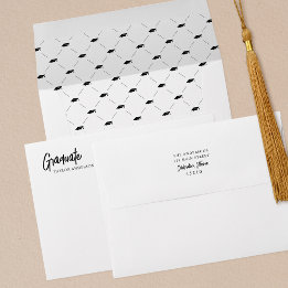 Élégant Moderne Script Graduation Adresse de retou
