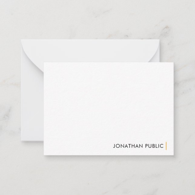 Élégant Moderne Simple Design Modèle Personnalisé (Devant)