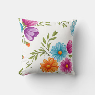 Elegant Moderne Trendige Stylische Farbige Florale Kissen
